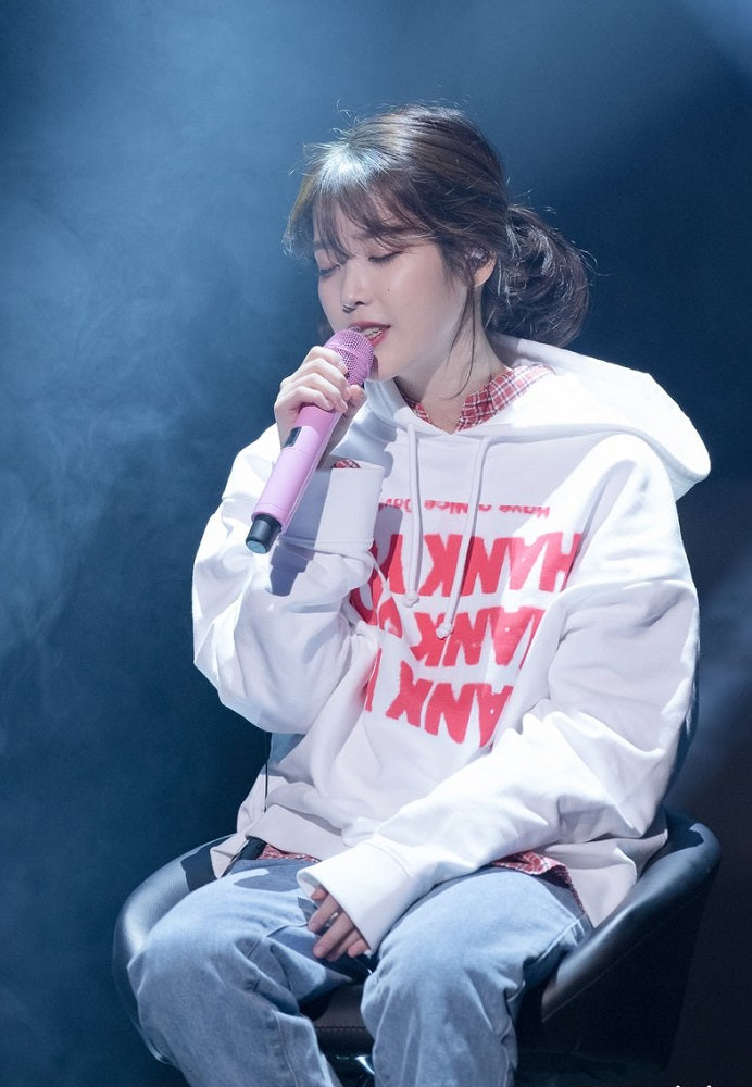White Thank You Hoodie