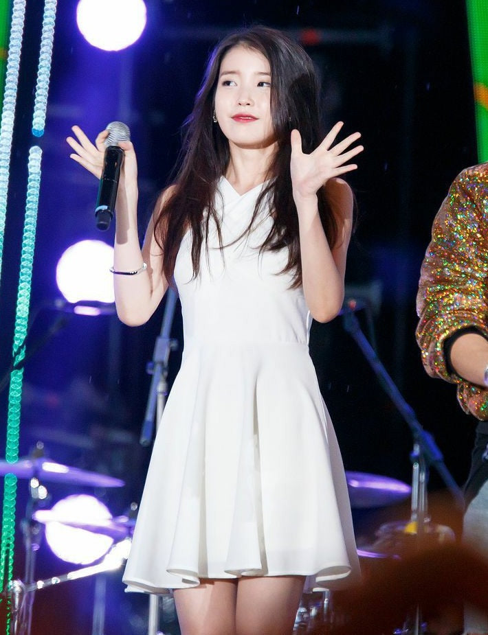 White Crossed Neck Dress