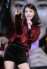 Wine Red Satin Silk Shirt