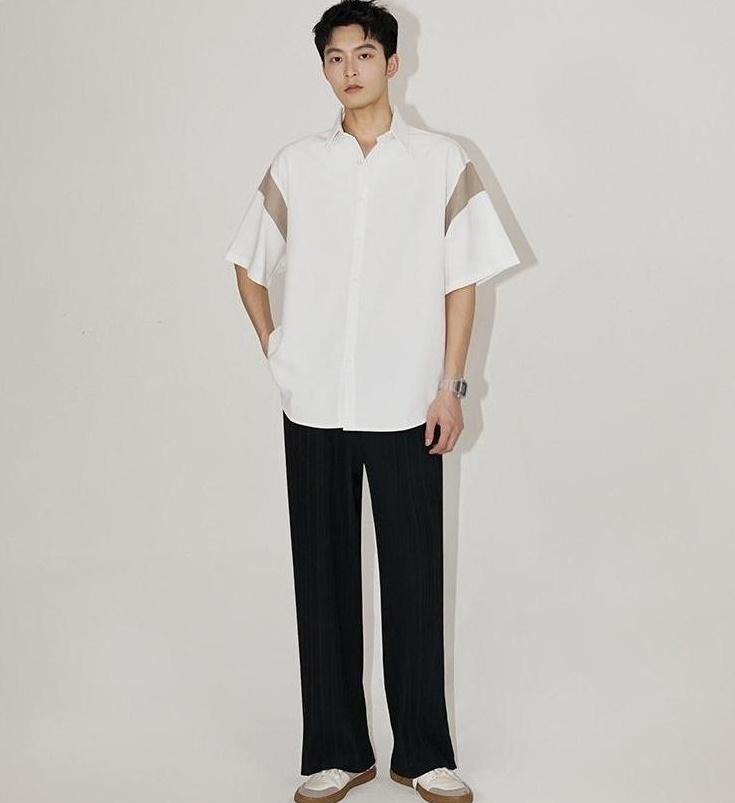Ice Silk Loose Short Sleeve Shirt