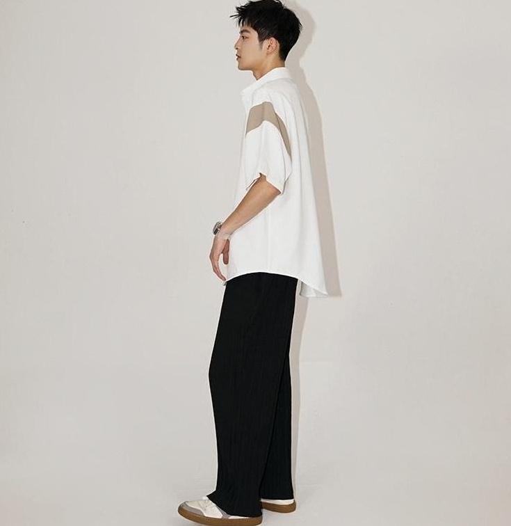 Ice Silk Loose Short Sleeve Shirt