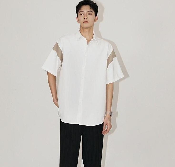 Ice Silk Loose Short Sleeve Shirt