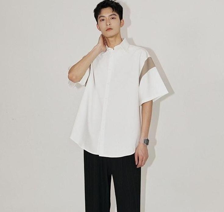 Ice Silk Loose Short Sleeve Shirt