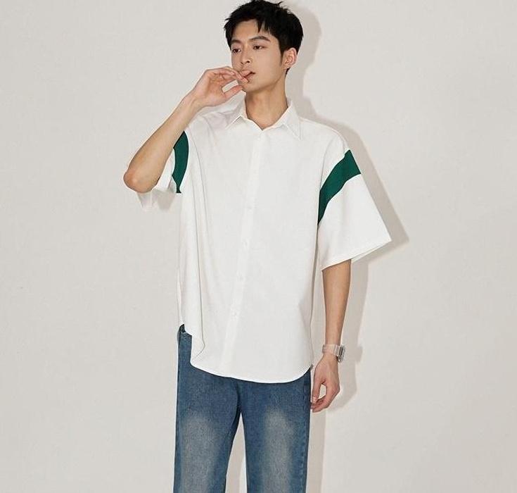 Ice Silk Loose Short Sleeve Shirt