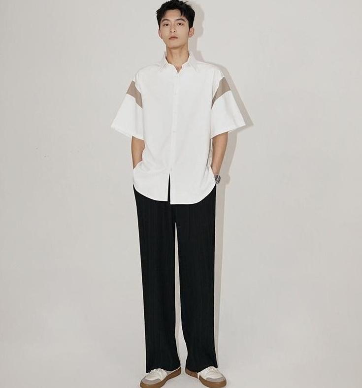Ice Silk Loose Short Sleeve Shirt