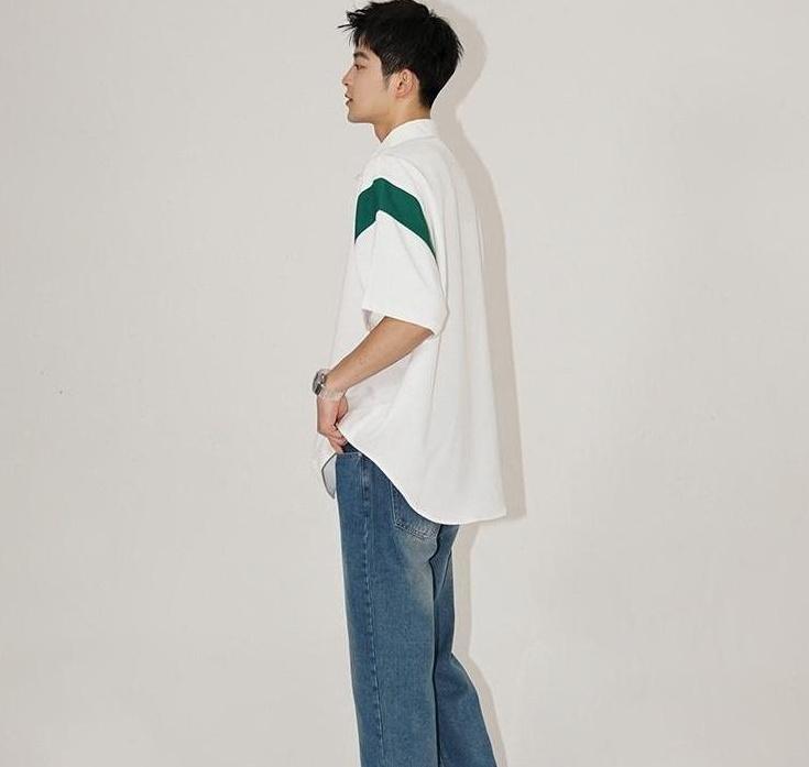 Ice Silk Loose Short Sleeve Shirt