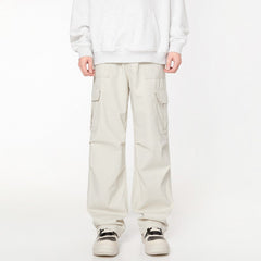 Ivory White Multi-Pocket Pants