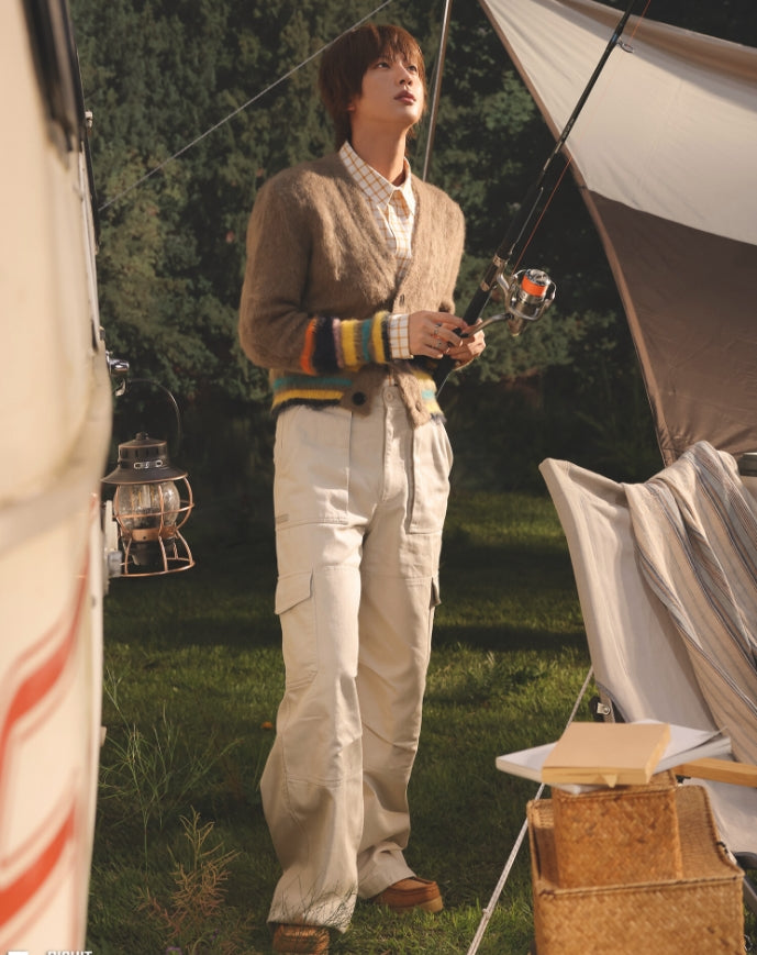 Ivory White Multi-Pocket Pants