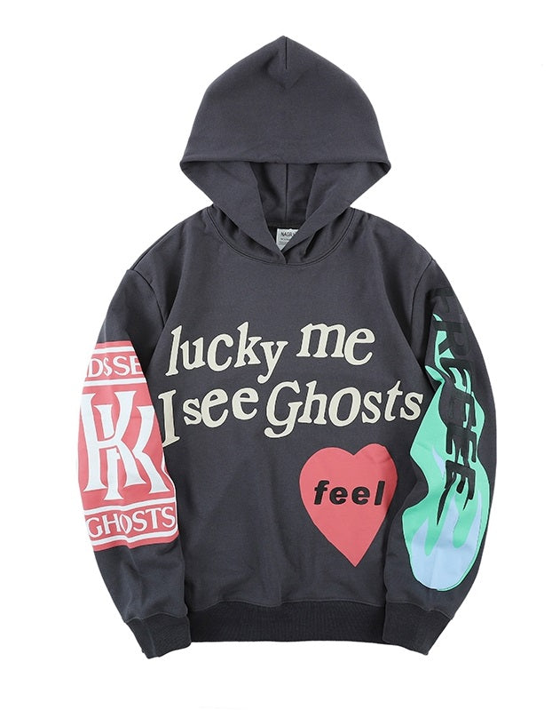 Black Lucky Me I See Ghosts Hoodie