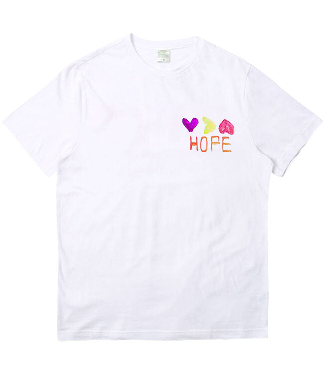 White J-Hope Own Design Graffiti T-Shirt