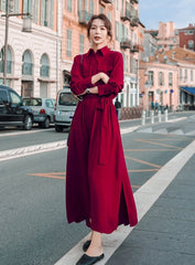 Red Long Sleeve Dress
