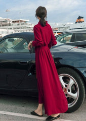 Red Long Sleeve Dress