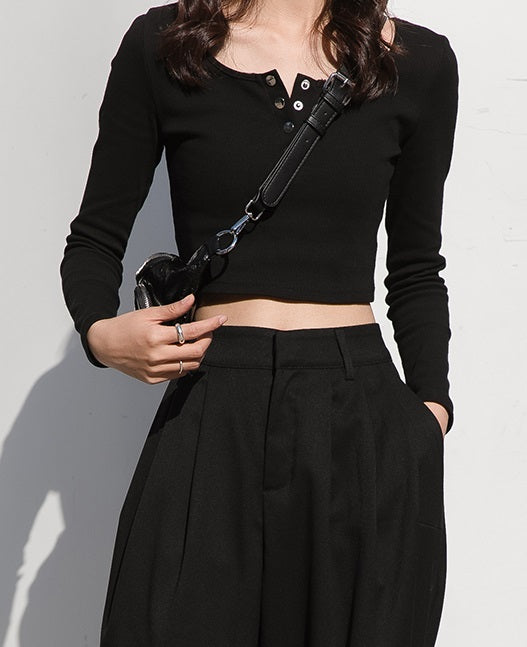 Black Wide Fit Pants