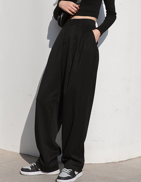 Black Wide Fit Pants