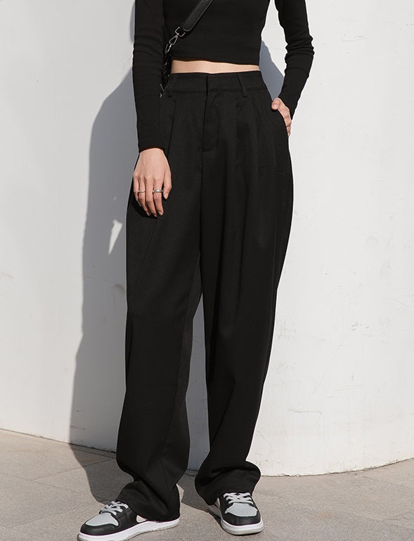 Black Wide Fit Pants