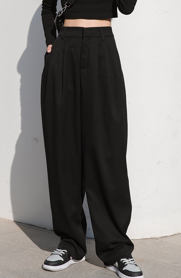 Black Wide Fit Pants