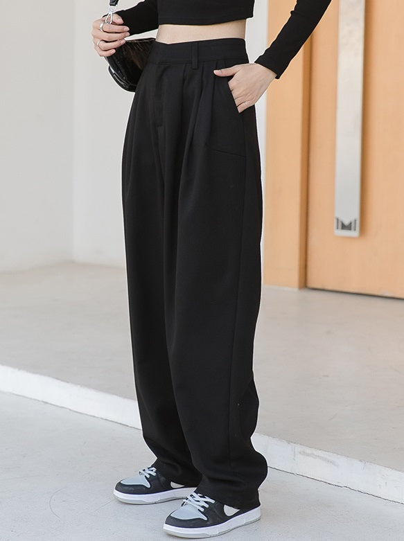 Black Wide Fit Pants