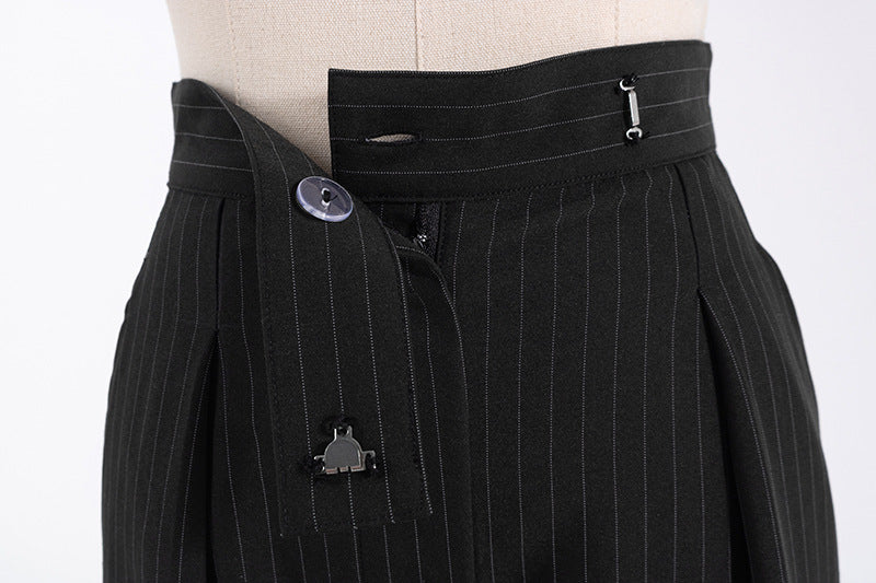 Black Pants With Stripes