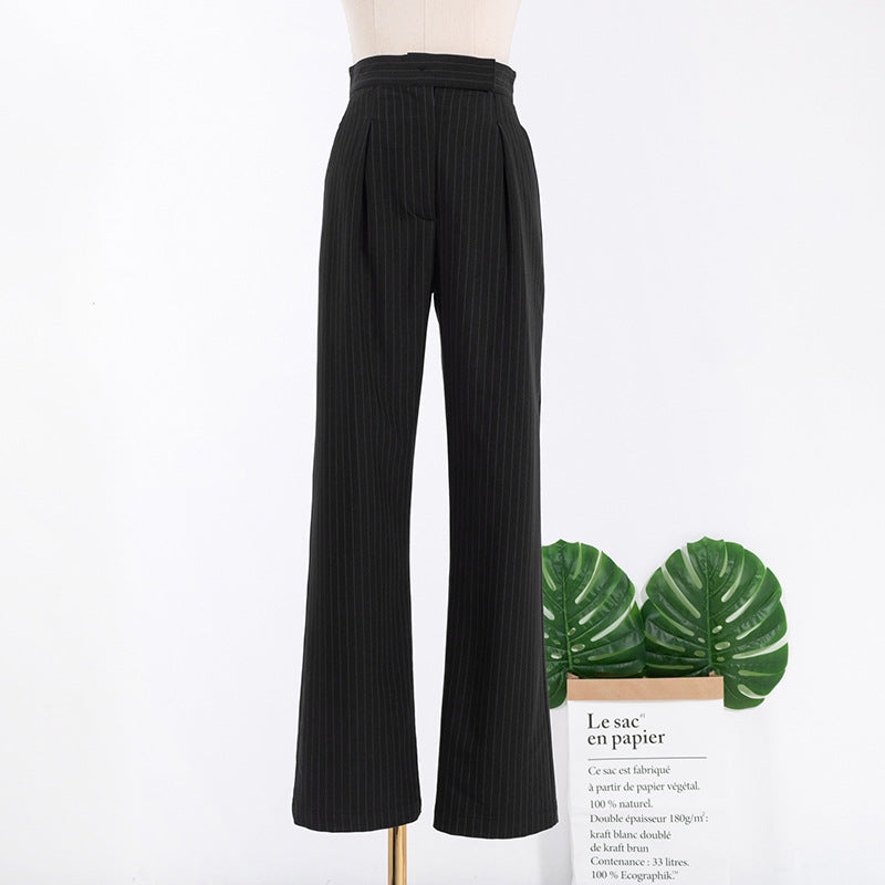 Black Pants With Stripes
