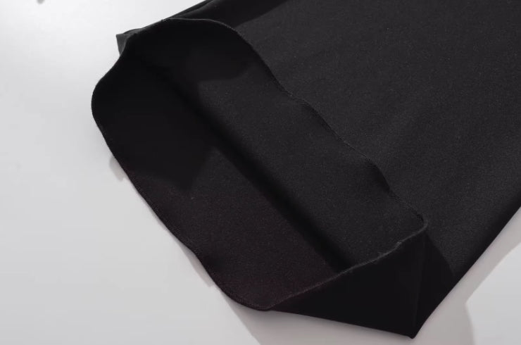 Black Side Tie Low Waisted Pants