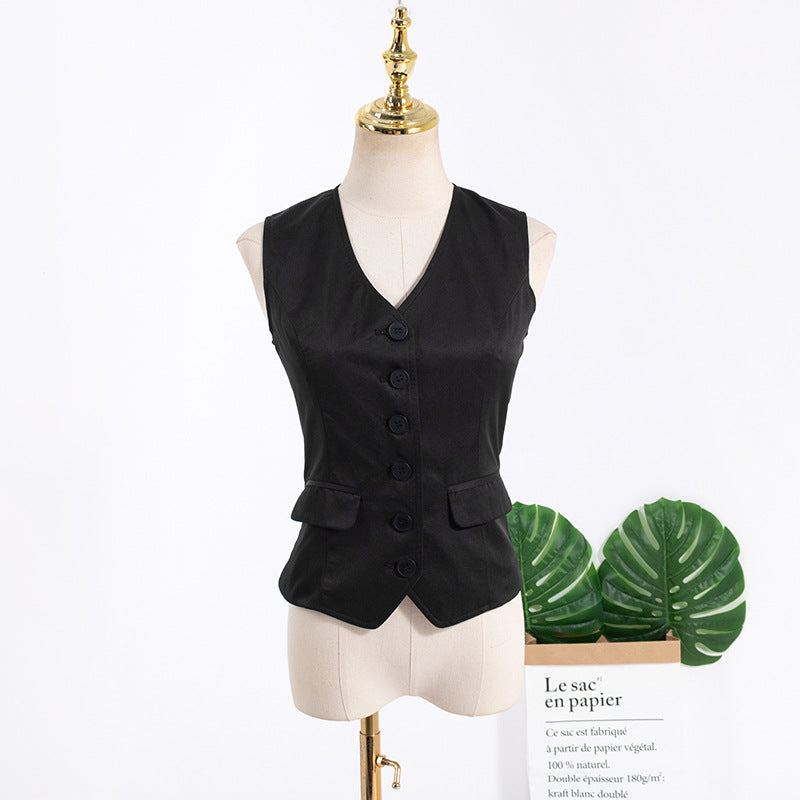 Black Suit Vest