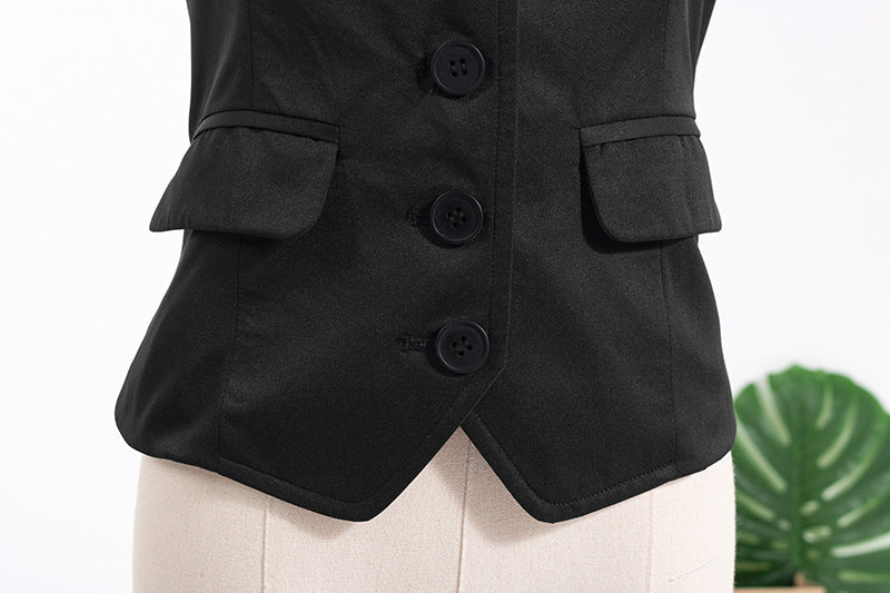 Black Suit Vest