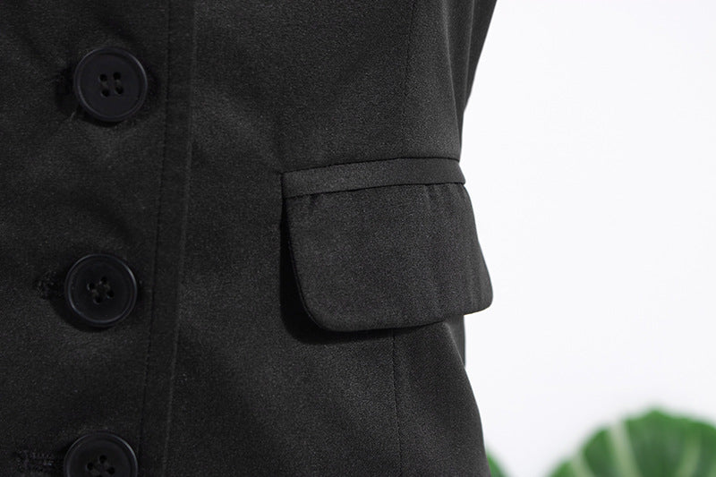 Black Suit Vest