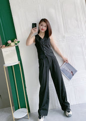 Black Suit Vest