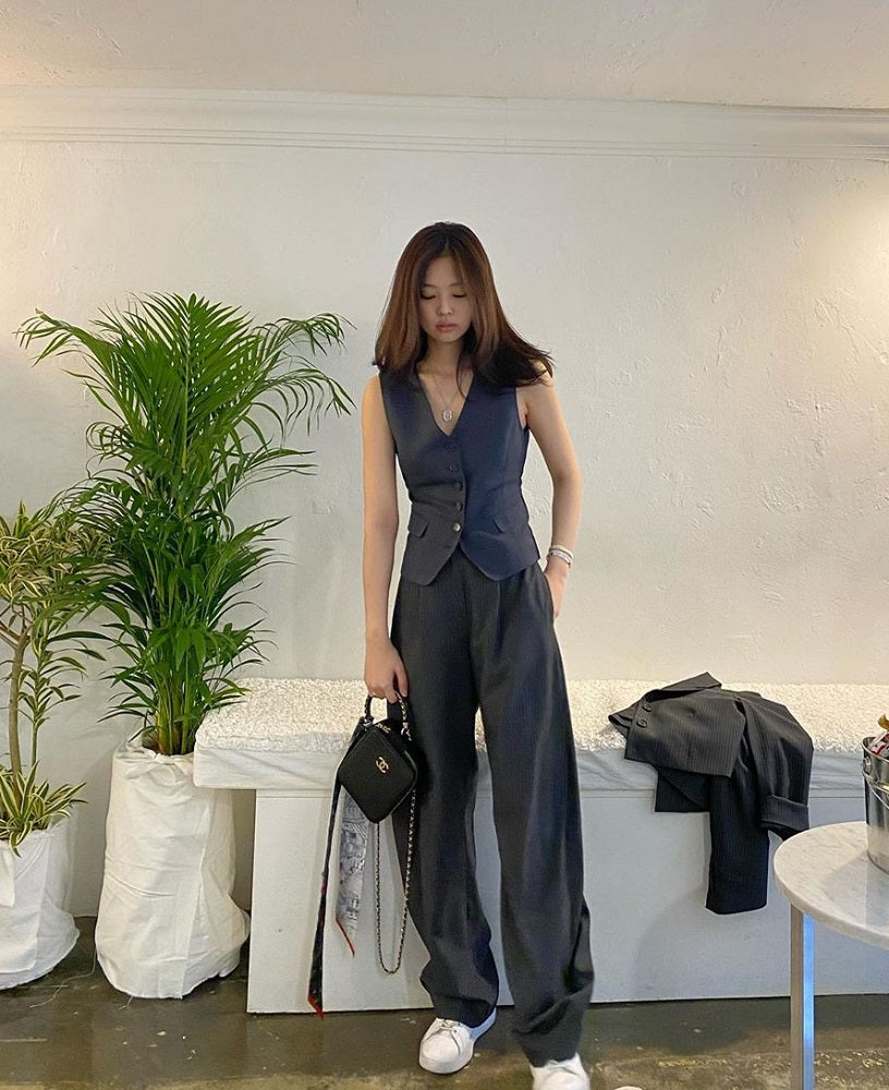 Black Suit Vest