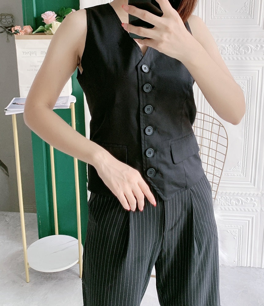 Black Suit Vest