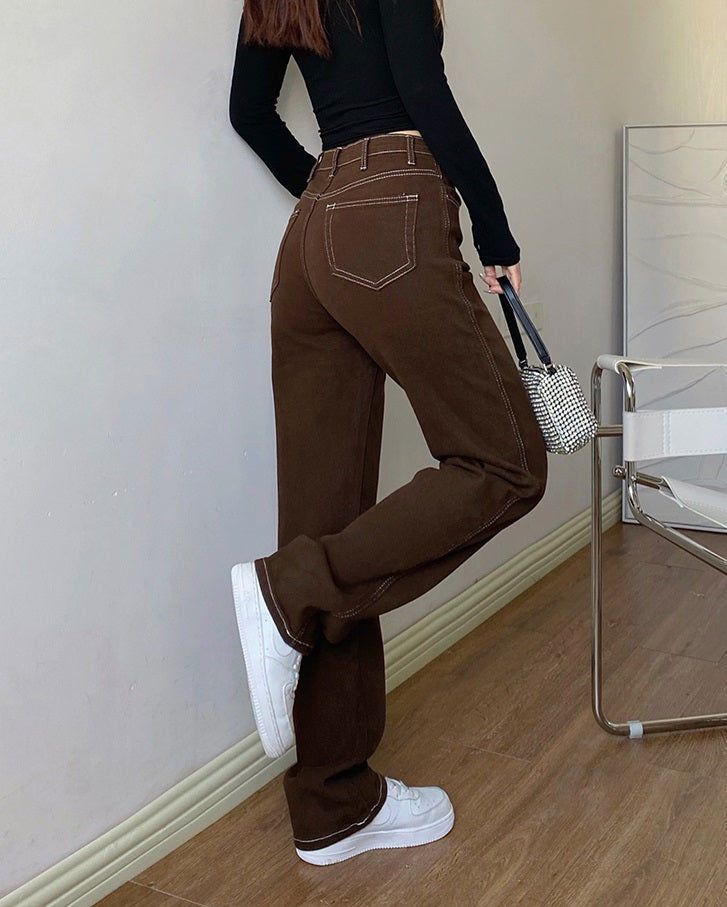 Brown Retro Jeans