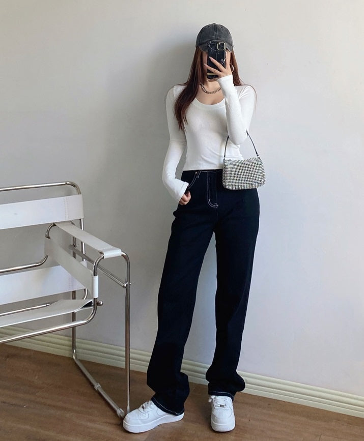 Brown Retro Jeans