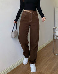 Brown Retro Jeans