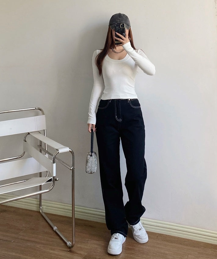 Brown Retro Jeans