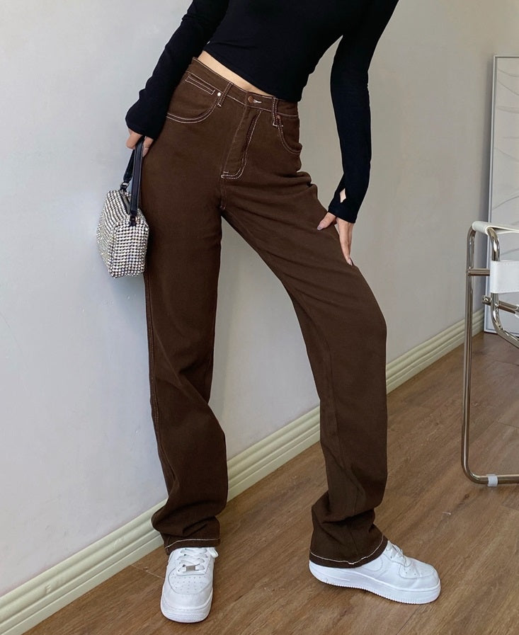 Brown Retro Jeans