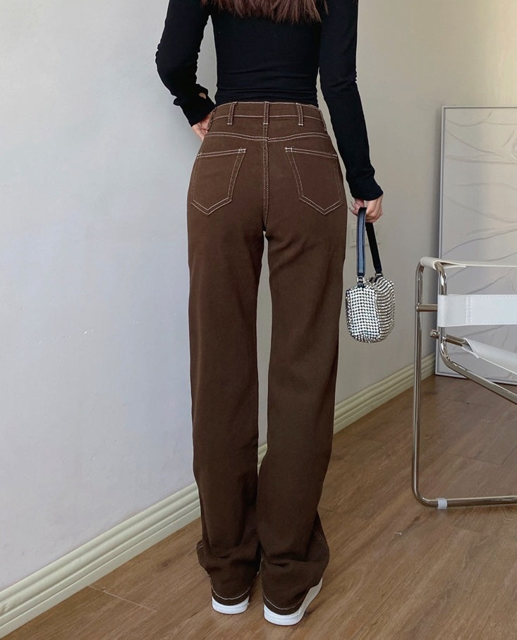 Brown Retro Jeans