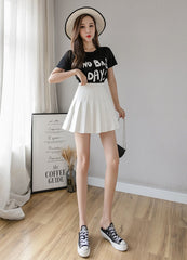 White Pleated Skirt