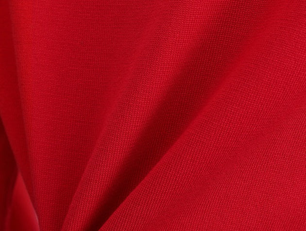 Red Knitted V-Neck Cardigan