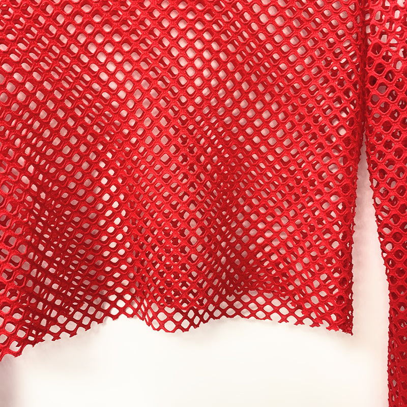 Black Wide Mesh Top