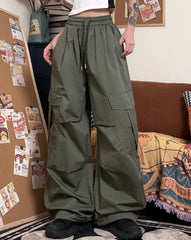 Green Side Pocket Oversized Pants