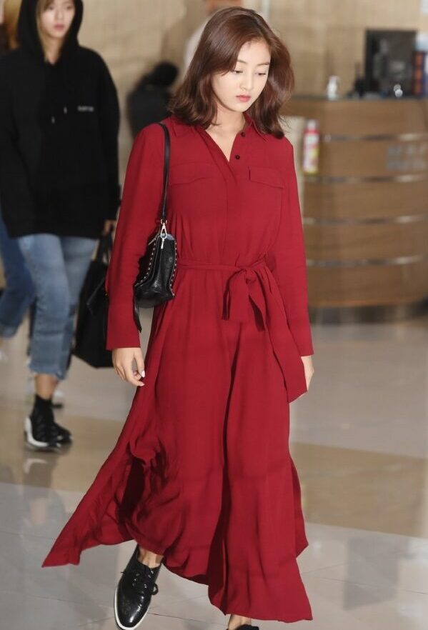 Red Long Sleeve Dress