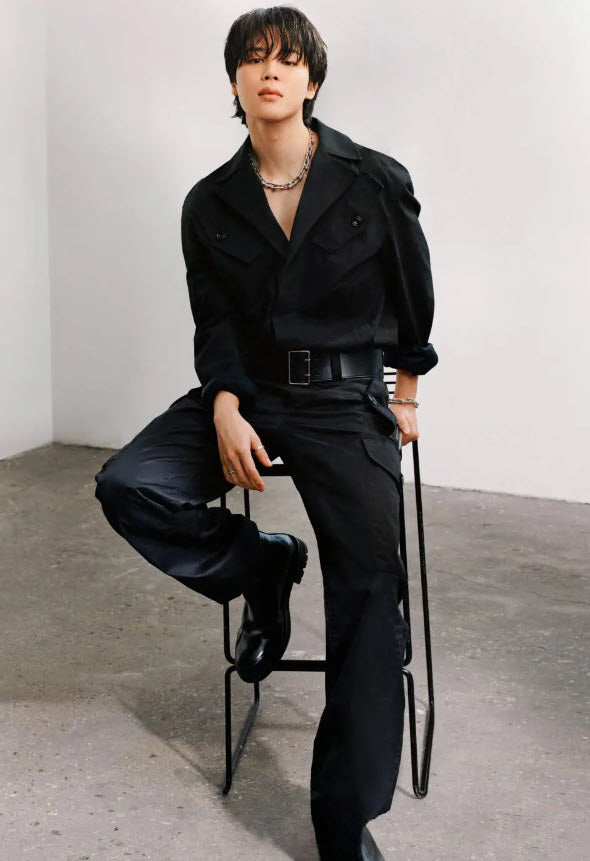 Black Overall Belted Jumpsuit