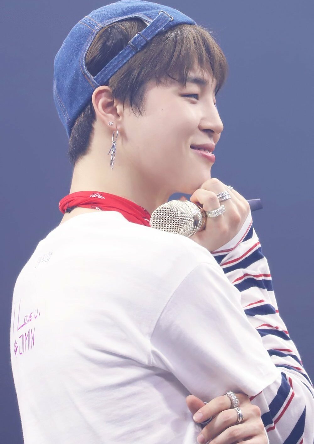 White Jimin Own Design Graffiti T-Shirt