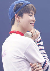 White Jimin Own Design Graffiti T-Shirt