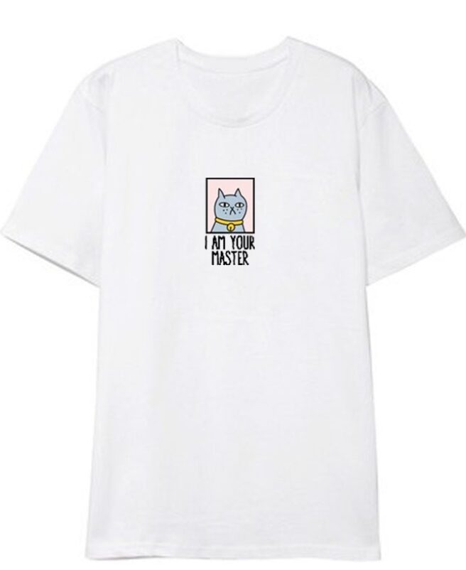 Yellow Cat I Am Your Master T-Shirt