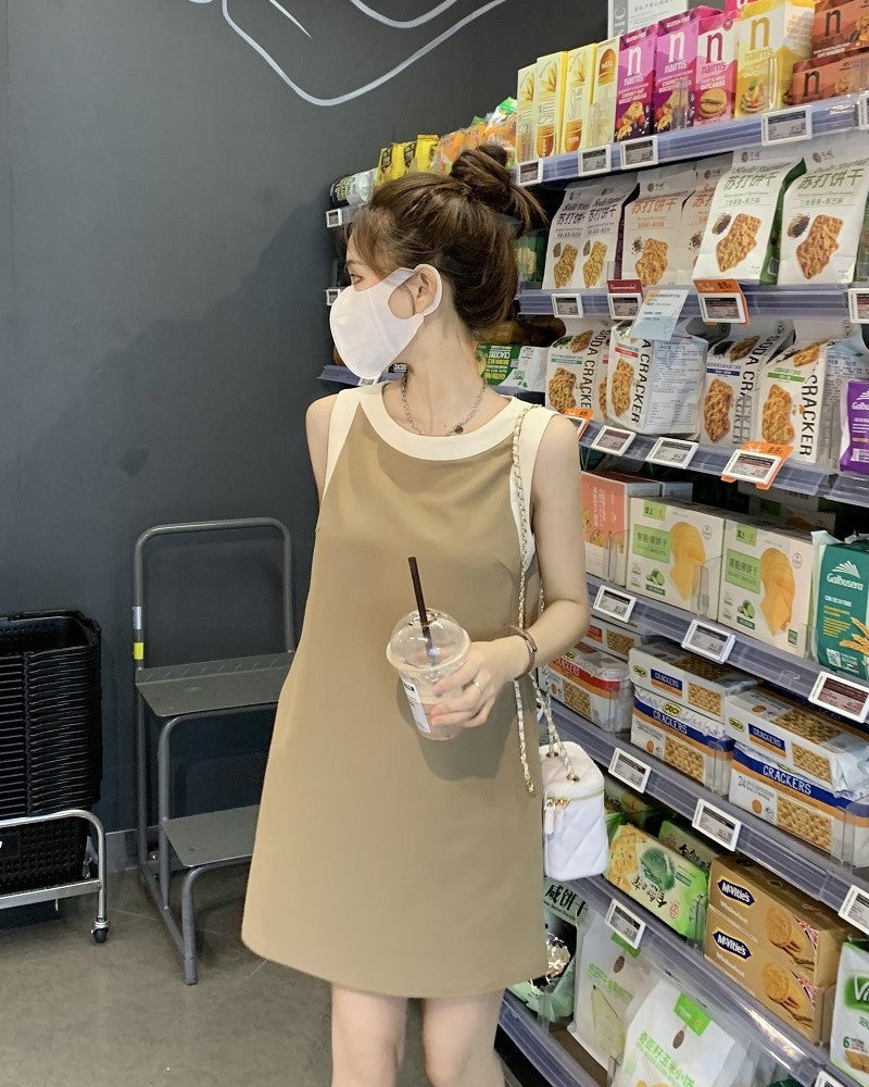 Black Minimalist Trapeze Dress