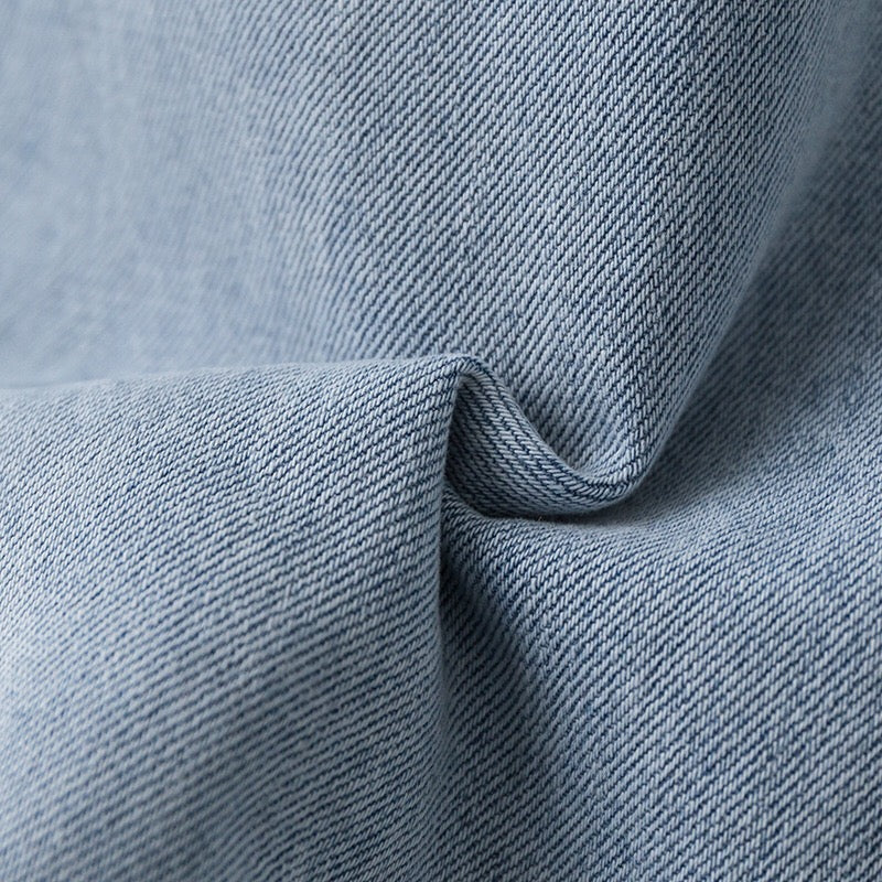 Blue Wide-Leg Denim Jeans