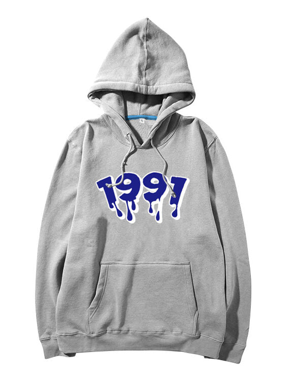 Grey 1997 Print Hoodie