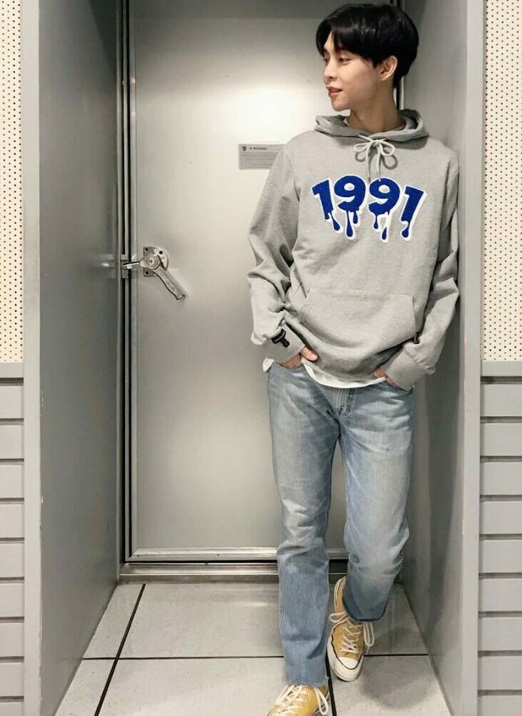 Grey 1997 Print Hoodie
