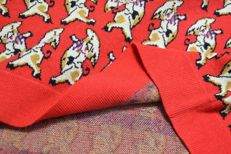 Red Happy Pigs Sweater